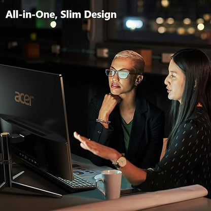 Acer Aspire C22-1610-UA91 AIO Desktop | 21.5" Full HD 1920 x 1080 IPS Display | Intel Core i3-N305 | Intel UHD Graphics | 8GB DDR5 | 512GB PCIe Gen 4 SSD | Intel Wi-Fi 6 | Windows 11 Home