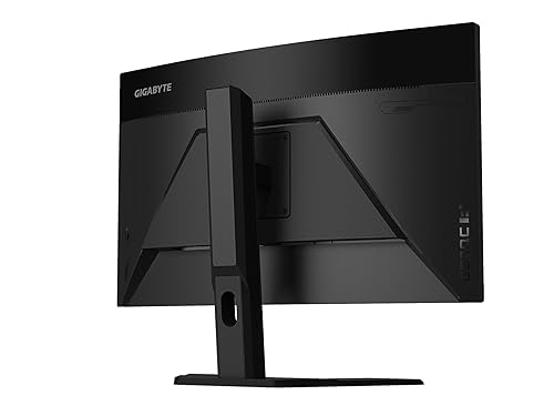 GIGABYTE G27QC A (27 165Hz 1440P Curved Gaming Monitor, 2560 x 1440 VA 1500R Display, 1ms (MPRT) Response Time, 88% DCI-P3, HDR Ready, 1x Display Port 1.2) QHD | 165Hz 1ms | 27 | Height Adj.