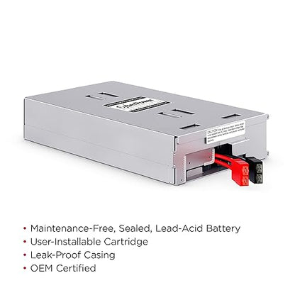 CyberPower RB1290X4B UPS Replacement Battery Cartridge, Maintenance-Free, User Installable, 12V/9Ah