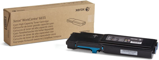 Xerox WorkCentre 6655 Cyan High Capacity Toner Cartridge (7,500 Pages) - 106R02744 High Capacity Cyan
