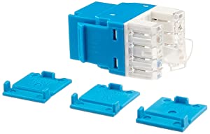 C2g/ cables to go C2G 03796 Cat5e RJ45 Unshielded Keystone Jack, Blue Cat5e 180 Keystone Jack Blue