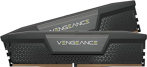 CORSAIR VENGEANCE DDR5 RAM 64GB (2x32GB) 6000MHz CL40 Intel XMP iCUE Compatible Computer Memory - Black (CMK64GX5M2B6000C40) 64GB (2x32GB) Black