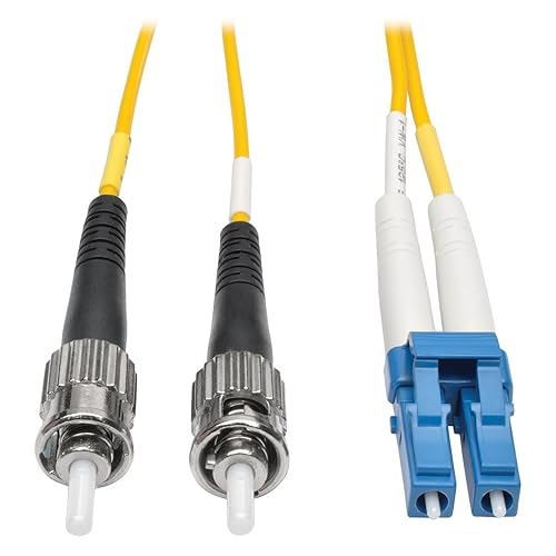 Tripp Lite 25M Duplex Single Mode 8.3/125 Fiber Patch Cable LC/ST 82' (N368-25M), Yellow