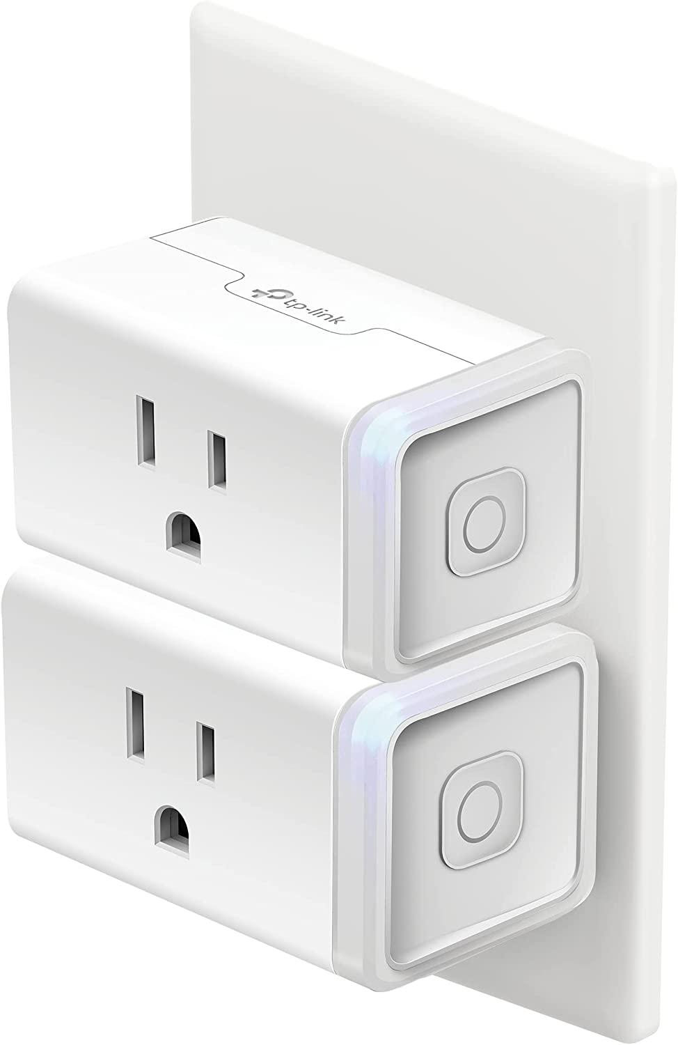 Kasa Smart Plug HS103P2, Smart Home Wi-Fi Outlet Works with Alexa, Echo, Google Home &amp; IFTTT, No Hub Required, Remote Control,15 Amp,UL Certified, 2-Pack White Mini Plug 2-Pack