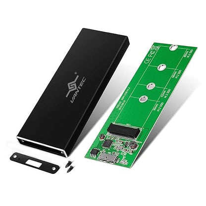 Vantec NexStar SX M.2 SSD to USB 3.0 Enclosure, Black (NST-M2STS3-BK)