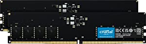 Crucial RAM 64GB Kit (2x32GB) DDR5 5200MHz (or 4800MHz) Desktop Memory CT2K32G52C42U5 64GB Kit (2x32GB) 5200MHZ