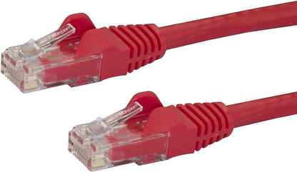 StarTech.com 75ft CAT6 Ethernet Cable - Red CAT 6 Gigabit Ethernet Wire -650MHz 100W PoE RJ45 UTP Category 6 Network/Patch Cord Snagless w/Strain Relief Fluke Tested UL/TIA Certified (N6PATCH75RD) Red 75 ft / 22.8 m 1 Pack