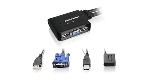 IOGEAR GCS22DPKIT Iogear 2-Port VGA and DisplayPort KVM Switch Kit, 2-Port VGA DisplayPort KVM Switch Kit