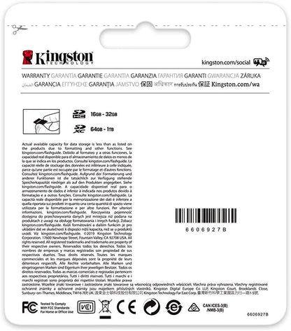 Kingston 64GB SDXC Canvas Select Plus 100R C10 UHS-I U1 V10 (SDS2/64GBCR)