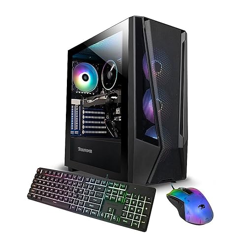iBUYPOWER TraceMesh 7 Gaming Desktop PC, 14th Gen Intel 20-Core i7-14700F, NVIDIA GeForce RTX 4060, 32GB DDR5 RAM, 2TB SSD, Gaming Keyboard and Mouse, Windows 11 Home 32GB RAM I 2TB SSD
