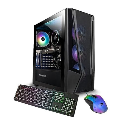 iBUYPOWER TraceMesh 7 Gaming Desktop PC, 14th Gen Intel 20-Core i7-14700F, NVIDIA GeForce RTX 4060, 32GB DDR5 RAM, 2TB SSD, Gaming Keyboard and Mouse, Windows 11 Home 32GB RAM I 2TB SSD
