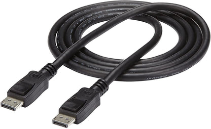 Startech 6ft (2m) DisplayPort 1.2 Cable 10 Pack, 4K Ultra HD VESA Certified DisplayPort Cable, HBR2, DP to DP Cable for Monitor, Latching DP Connectors - DP 1.2 Cable Male/Male (DISPLPORT6L10PK)
