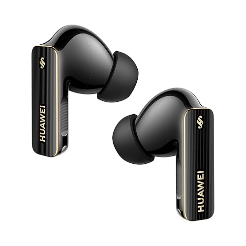 HUAWEI FreeBuds Pro 4, Dual-Driver True Sound, Intelligent Dynamic ANC, Head Motion Controls, Compatible with iOS&Android, Black. Buy one and get a Free Huawei AX2 Router, While Supplies Last. FreeBuds Pro 4 Black