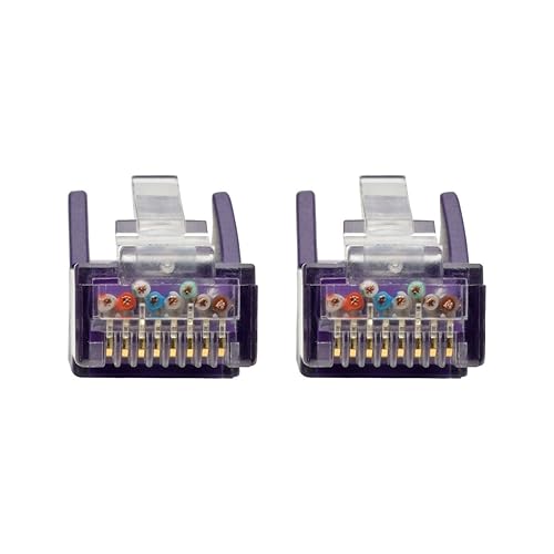 Tripp Lite N201-015-PU 15' Cat6 Gigabit Ethernet Snagless Molded Patch Cable UTP Purple RJ45 M/M 15' 15-ft. Purple