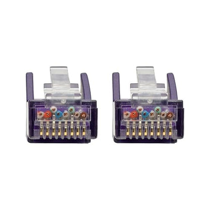 Tripp Lite N201-015-PU 15' Cat6 Gigabit Ethernet Snagless Molded Patch Cable UTP Purple RJ45 M/M 15' 15-ft. Purple
