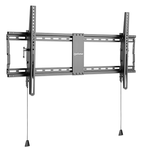 Manhattan Low-Profile Tilting TV Wall Mount- for Large 43 to 100 in. TV up to 154 lbs, Ultra-Slim Design, Spring-Locked, Pull-Cord Released, Max. 800x400 VESA - Lifetime Mfg Warranty -462020 43" to 100" Tilt