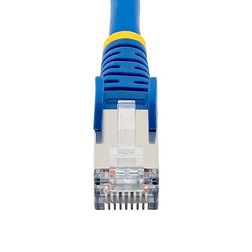 StarTech.com 50ft Blue CAT6a Ethernet Cable, Snagless RJ45, 10GbE, 100W PoE++, S/FTP, 500MHz, 27AWG Pure Bare Copper, LSZH Blue 50 ft.