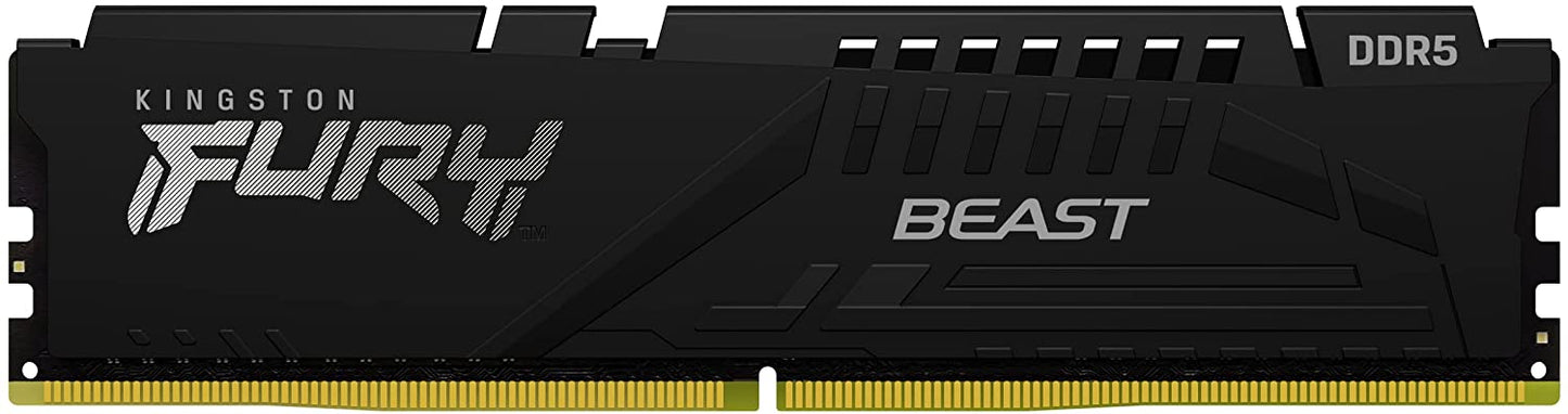 Kingston Technology Fury Beast Black 32GB 5200MT/s DDR5 CL40 XMP 3.0 Ready Computer Memory Single Module KF552C40BB-32