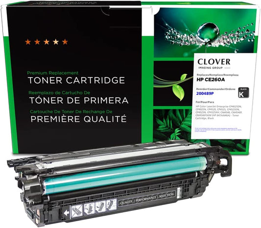 Clover imaging group Clover Remanufactured Toner Cartridge Replacement for HP CE260A (HP 647A/646A) | Black Black 8,500