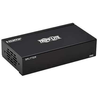 Tripp Lite HDMI Over Ethernet Cat6 Extender Kit, Splitter/2x Pigtail Receivers - Up to 230 feet or 70.1 Meters - 4K 60Hz Video HDR, 4:4:4, PoC, TAA Compliant (B127A-002-BHPH2)
