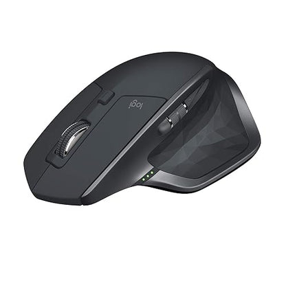 Logitech MX Master 2S Bluetooth Edition Wireless Mouse, Multi-Surface, Hyper-Fast Scrolling, Ergonomic, Rechargeable, Connects Up to 3 Mac/PC Computers - Graphite 2022 Model