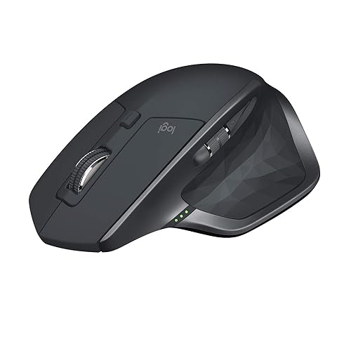 Logitech MX Master 2S Bluetooth Edition Wireless Mouse, Multi-Surface, Hyper-Fast Scrolling, Ergonomic, Rechargeable, Connects Up to 3 Mac/PC Computers - Graphite 2022 Model