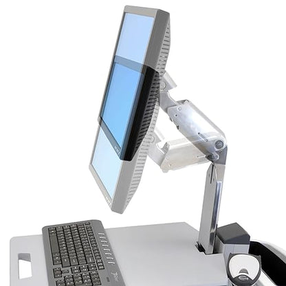 Ergotron – Neo-Flex Rolling Computer Cart, Mobile Standing Desk Workstation – Monitor, Grey