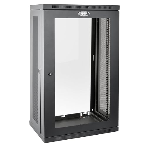 Tripp Lite 21U Wall Mount Rack Enclosure Server Cabinet with Acrylic Glass Window, 16.5" Deep, Switch-Depth