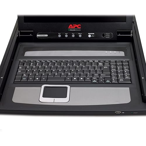 APC by Schneider Electric APC 19" Rack LCD Console - TouchPad - 100 V AC, 240 V AC Input Voltage - 1U High