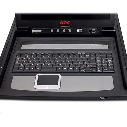 APC by Schneider Electric APC 19" Rack LCD Console - TouchPad - 100 V AC, 240 V AC Input Voltage - 1U High