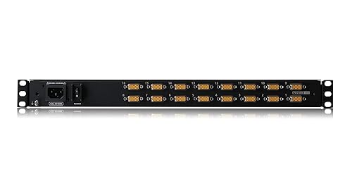 IOGEAR 18.5-Inch Widescreen Short Depth 16-Port LCD KVM Switch w/16x USB KVM Cables, GCL1916WKITU