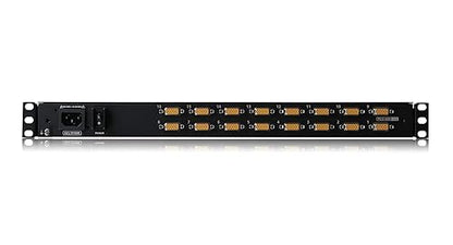 IOGEAR 18.5-Inch Widescreen Short Depth 16-Port LCD KVM Switch w/16x USB KVM Cables, GCL1916WKITU