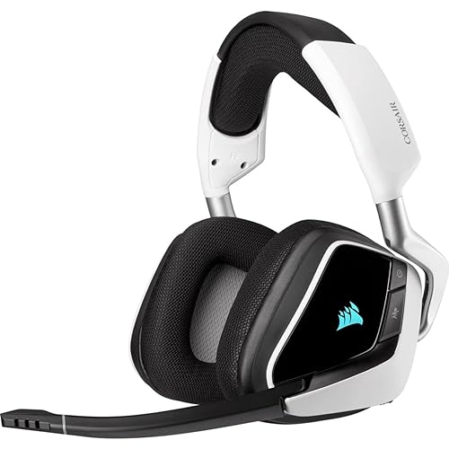 Corsair Gaming Void RGB Elite Wireless Premium Gaming Headset with 7.1 Surround Sound, White