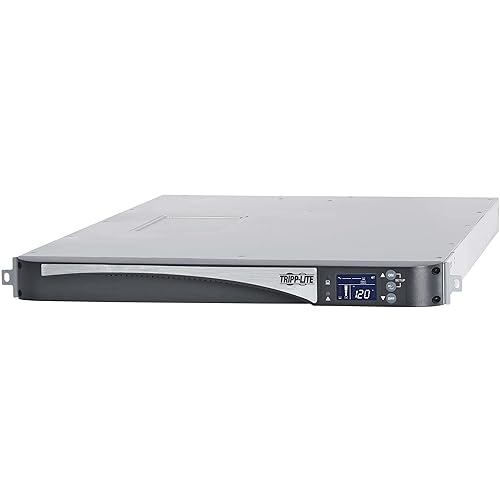 Tripp Lite Double-Conversion Smart Online UPS, 120V 1500VA 1440W, 5 NEMA 5-15R Outlets, Network Card Slot, LCD Status Screen, Expandable Battery, USB, DB9, 1U Rack Mount, 2-Year Warranty (SU1500LCD1U) 1500VA / 1U Standard UPS