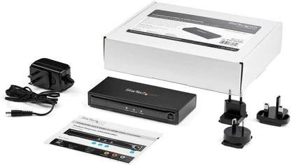 StarTech.com S-Video or Composite to HDMI Converter with Audio - 720p - NTSC &amp; PAL - Analog to HDMI Upscaler - Mac &amp; Windows (VID2HDCON2)