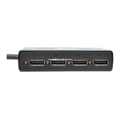 Tripp Lite B156-004-V2 4-Port DisplayPort Multi Stream Transport MST Hub, DP 1.2 to DP, UHD 4Kx2K