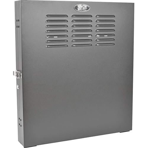 Tripp Lite 2U Vertical Wall Mount Rack Enclosure Cabinet, Low Profile, Switch Depth, 20 Deep, Black (SRWF2U) 2U Switch Depth