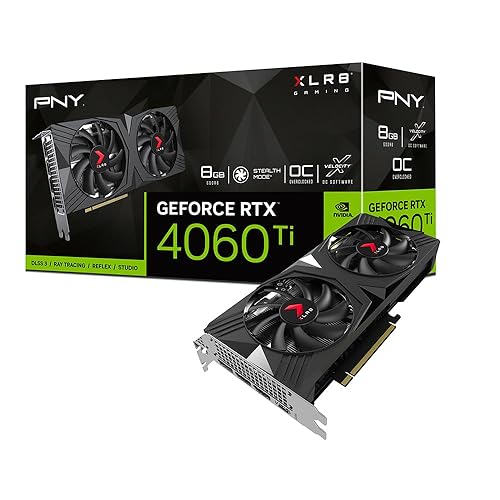 PNY GeForce RTX™ 4060 Ti 8GB Verto Overclocked Dual Fan Graphics Card DLSS 3 8GB Dual Fan OC