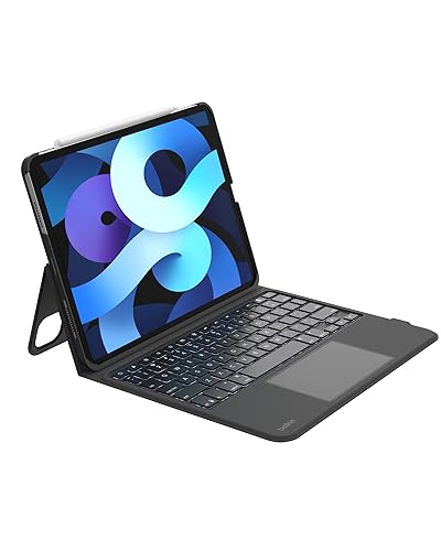 Belkin Everyday Keyboard Case w/Cradle, Backlit Bluetooth Keyboard, Multi-Gesture Controls, Magnetic Apple Pencil Storage Compatibility, & Multimedia Keys for iPad Air 10.9" & iPad Pro 11" - Black