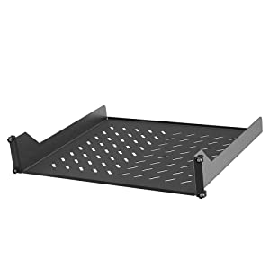 Vertiv Rack Shelf - 19 2U Wide Rack-Mountable - Black - 50 Lb X Maximum Weight Capacity