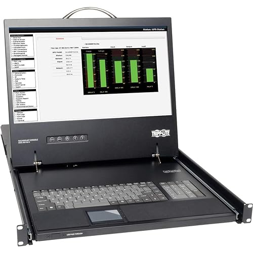 Tripp Lite B021-000-19 1U Rackmount KVM Console with 19 Monitor/Touchpad/Keyboard 19 LCD