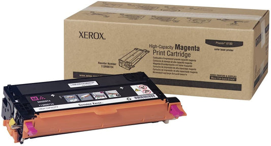 Xerox Phaser 6180 - High Capacity Toner Cartridge (6,000 Pages) - 113R00724 High Capacity Magenta High Capacity