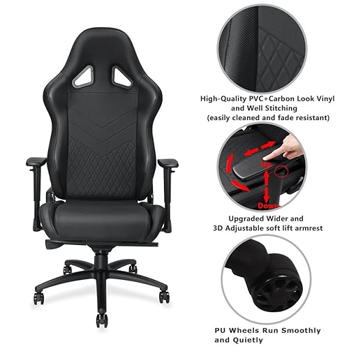 Anda Seat Dark Wizard Premium Gaming Chair, Black Black1
