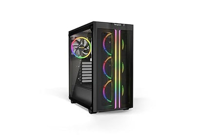 be quiet! Pure Base 500 FX ATX Midi Tower PC case | ARGB | 4 Pre-Installed Light Wings PWM Fans | Tempered Glass Window | Black | BGW43 BGW43 Case