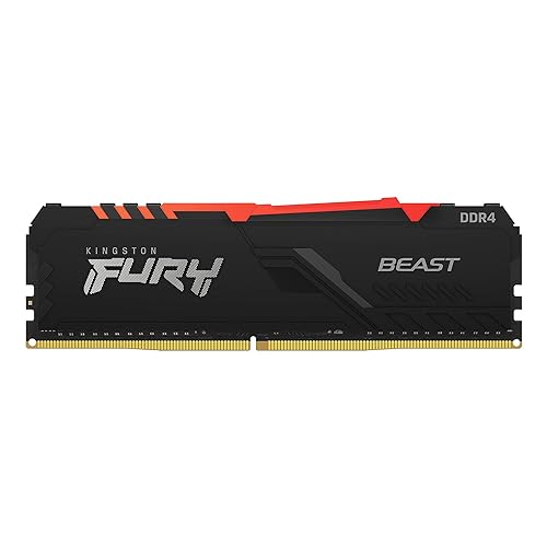 Kingston FURY Beast RGB 16GB 3600MHz DDR4 CL18 Desktop Memory Single Stick KF436C18BBA/16