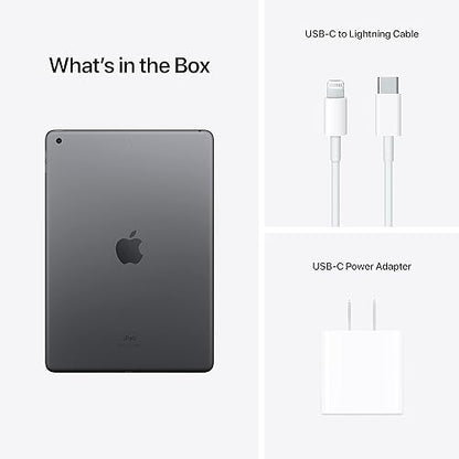 Apple iPad (9th Generation): with A13 Bionic chip, 10.2-inch Retina Display, 256GB, Wi-Fi, 12MP front/8MP Back Camera, Touch ID, All-Day Battery Life – Space Grey Wi-Fi 256GB Space Grey