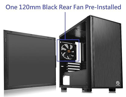 Thermaltake Versa H17 Black SPCC Micro-ATX Mini Tower Gaming Computer Case CA-1J1-00S1NN-00 H17 micro-ATX