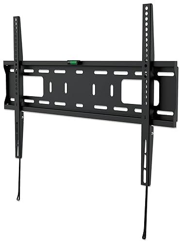 Manhattan Wall Mount For Flat Panel Display, Curved Screen Display, Lcd Display, Led Display, Plasma Display - Black - 1 Display(s) Supported70" Screen Support - 50 Kg Load Capacity