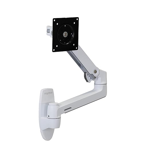 Ergotron – LX Single Monitor Arm, VESA Wall Mount – for Monitors Up to 34 Inches, 7 to 25 lbs – White