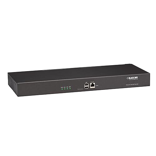 Black Box Corporation Console Server Cisco Pin (16) RS232 RJ45 (2) Gigabit RJ45